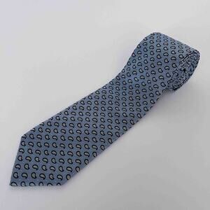 Cotswold Collection Blue, Navy and Cream Paisley Silk Tie (by J.S. Bank)